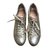 Louis Vuitton zapatillas Dorado Cuero  ref.46791