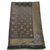 Sciarpa Louis Vuitton Monogramma classico marrone e oro lucido - vista 2