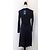 Vestito Trussardi Nero Blu Scuro in Lana e Rayon - vista 10