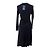 Vestito Trussardi Nero Blu Scuro in Lana e Rayon - vista 2