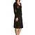 Vestito Trussardi Nero Blu Scuro in Lana e Rayon - vista 5
