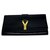 Pochette Chyc Yves Saint Laurent Cuir vernis Noir  ref.47079