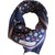 Valentino Silk scarf Blue  ref.47182