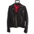 The Kooples Biker jacket Black Leather  ref.47199