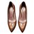 Miu Miu Pumps aus Leder Cognac