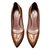 Miu Miu Escarpins Cuir Cognac  ref.47266