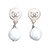 Boucles Chanel perles Doré  ref.47333