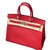 Hermès Hermes Birkin 35 Red Leather  ref.47355