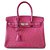Hermès Birkin 30 Strauß Pink Exotisches Leder  ref.47383