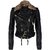 Burberry Prorsum Biker jacket Black Leather  ref.47404