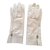 Hermès Handschuhe Weiß Leder  ref.47456