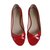Miu Miu Ballet flats Red Leather Patent leather  ref.47519
