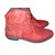 Autre Marque Crime Ankle Boots Red Leather  ref.47628