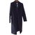 Hermès Cashmere coat, slim masculine inspiration Black  ref.47663