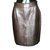 Valentino Leather skirt Dark brown  ref.47672