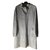 Louis Vuitton Long coat Grey Leather  ref.48063