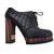 Chanel Ankle Boots Black Leather  ref.48123