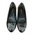 Louis Vuitton Zapatillas de ballet Negro Cuero  ref.48135