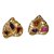 Yves Saint Laurent Earrings Multiple colors Golden Metal  ref.48233