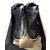 Burberry Sneakers Folkington Hight Top Sneaker Cuir Noir  ref.48546