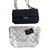 2.55 Chanel Handtaschen Blau Leinwand  ref.48550