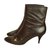 Louis Vuitton Ankle Boots Brown Leather  ref.48572