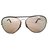 Ray-Ban Aviator Sunglasses Brown Leather Gold-plated  ref.48588