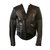 Balenciaga biker jacket Cuir Cuir d'agneau Noir  ref.48676