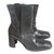 Costume National Ankle Boots Olive green Leather  ref.48747