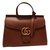 Gucci Sacs à main Marmont Cuir Marron  ref.48802