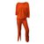 Alexander Mcqueen Jumpsuits Orange Wool Polyamide  ref.48905