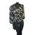 Chanel Silk Top and blouse Black Beige Grey Flesh  ref.48946