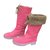 Autre Marque ZOO AQUASTOP Boots Pink Leather  ref.48987