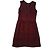 Sandro ärmelloses Kleid bordeaux Polyester Größe 1 - Ansicht 2