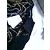 Antik Batik Top Túnica de Algodón Negro con Bordado Dorado - vista 8