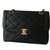 Chanel Handbags Black Lambskin  ref.49318