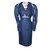 Jitrois Skirt suit Blue Leather Denim  ref.49364