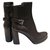 Prada Ankle Boots Black Leather  ref.49534