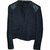 Maje Heartly Black Grey Leather Wool Polyamide  ref.49547