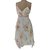 Rene Derhy Vestidos Rosa Beige