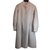 Céline Cappotto Bianco Grigio Cachemire Lana  ref.49969