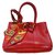 Hermès Mini giardino Rosso Pelle  ref.49986
