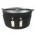 Dior round jewelry box Black Cloth Satin  ref.50095
