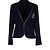 Ralph Lauren Black Label Schwarzer Blazer mit Labelwappen