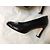 Décolleté Chanel in pelle nera con tacco 8cm Nero - vista 8