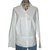 Hussein Chalayan Tops Blanco Gris Algodón
