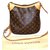 Louis Vuitton Odéon Brown Leather Cloth  ref.50325