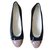 Chanel Ballet flats, Size 39 Black Patent leather  ref.50435