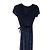 Diane Von Furstenberg Kleid aus blauer Seide - Ansicht 2