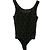 Body negro sin tirantes Wolford con efecto de hojas en relieve - vista 2